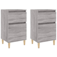 Comodini 2 pz Grigio Sonoma 40x35x70 cm 819705