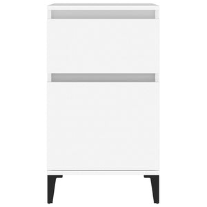 Comodino-Tavolino da notte Bianco 40x35x70 cm 502565