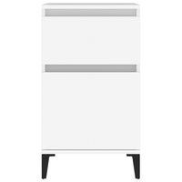 Comodini 2pz Bianchi 40x35x70 cm 819709