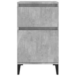 Comodini 2 pz Grigio Cemento 40x35x70 cm 819717