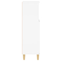 Armadietto da Bagno Bianco 30x30x100 cm in Legno Multistrato 819804