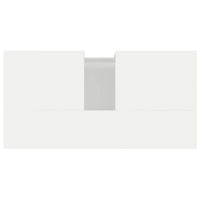 Armadietto Bagno Bianco Lucido 65x33x60cm in Legno Multistrato 819822