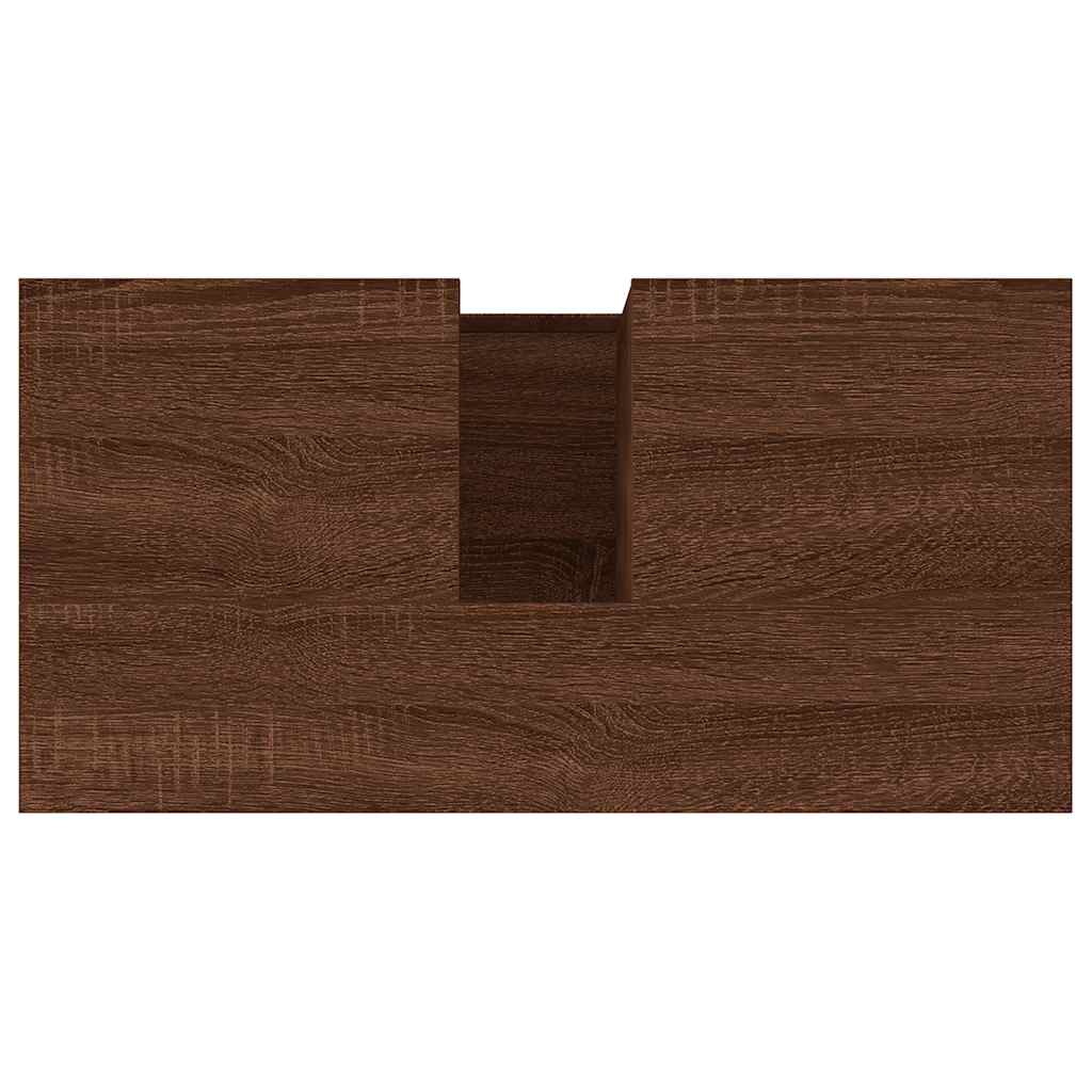 Armadietto Bagno Rovere Marrone 65x33x60cm in Legno Multistrato 819827