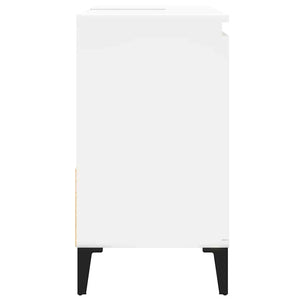 Armadietto da Bagno Bianco 65x33x60 cm in Legno Multistrato 819828