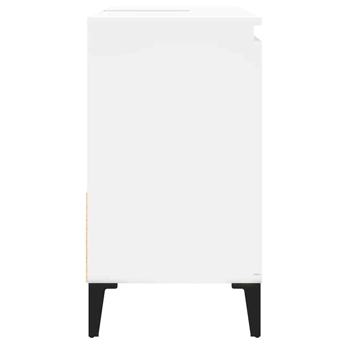 Armadietto da Bagno Bianco 65x33x60 cm in Legno Multistrato 819828