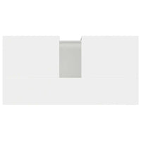 Armadietto Bagno Bianco Lucido 65x33x60cm in Legno Multistrato 819830