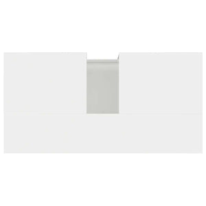 Armadietto Bagno Bianco Lucido 65x33x60cm in Legno Multistrato 819830