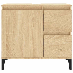 Armadietto da Bagno Rovere Sonoma 65x33x60 cm Legno Multistrato