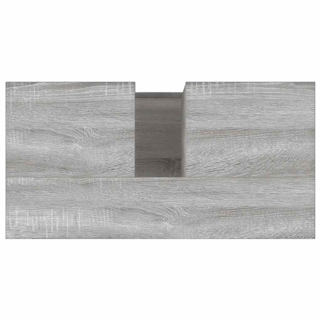 Armadietto Bagno Grigio Sonoma 65x33x60 cm in Legno Multistrato 819834
