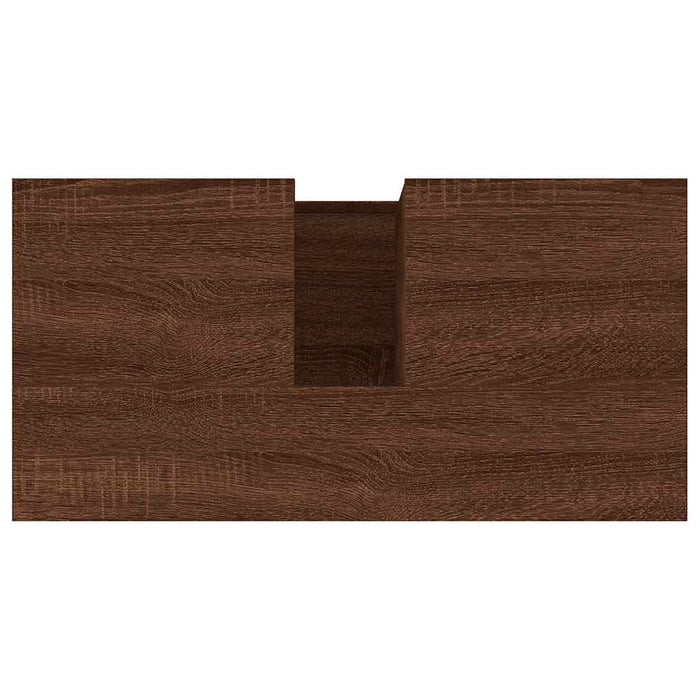Armadietto Bagno Rovere Marrone 65x33x60cm in Legno Multistrato 819835