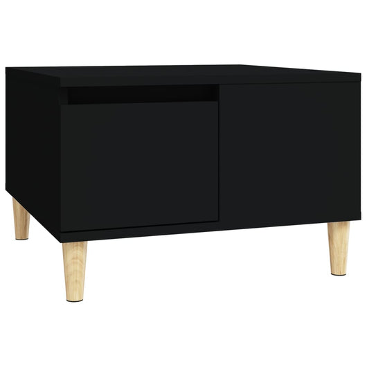Tavolino da Salotto Nero 55x55x36,5 cm in Legno Multistrato 821077