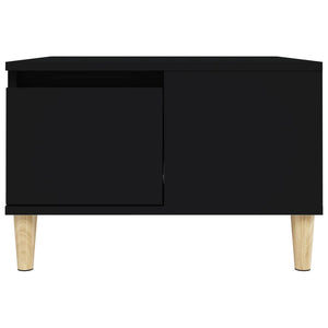Tavolino da Salotto Nero 55x55x36,5 cm in Legno Multistrato 821077