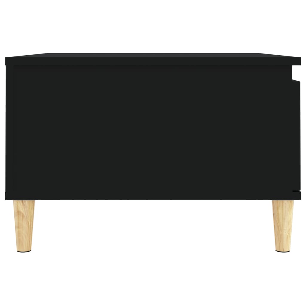 Tavolino da Salotto Nero 55x55x36,5 cm in Legno Multistrato 821077