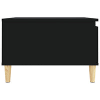 Tavolino da Salotto Nero 55x55x36,5 cm in Legno Multistrato 821077
