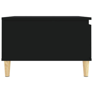 Tavolino da Salotto-Tavolino da soggiorno Nero 55x55x36,5 cm in Legno Multistrato