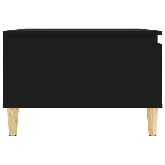 Tavolino da Salotto-Tavolino da soggiorno Nero 55x55x36,5 cm in Legno Multistrato