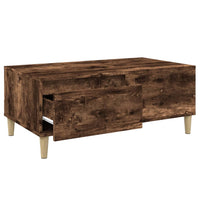Tavolino da Salotto-Tavolino da soggiorno Rovere Fumo 90x50x36,5 cm Legno Multistrato
