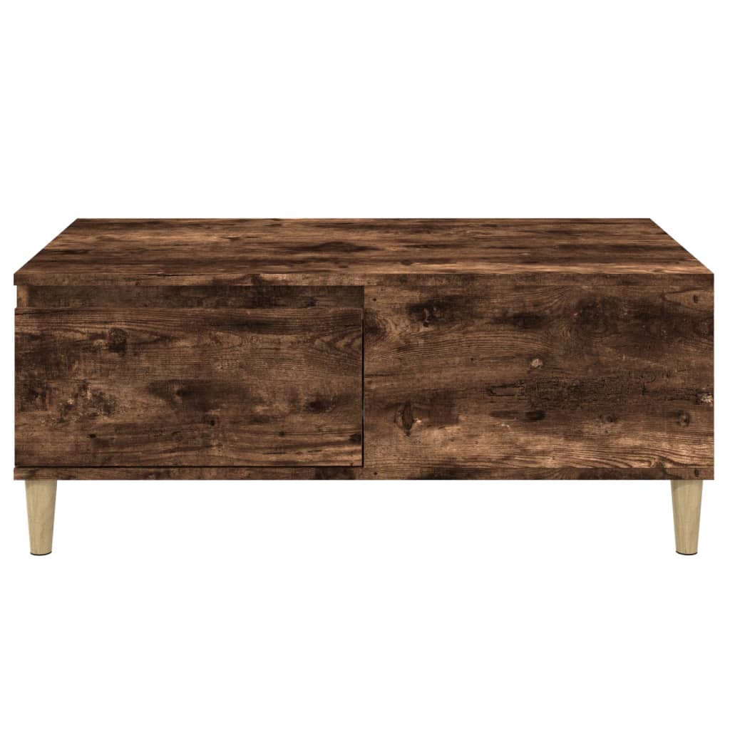 Tavolino da Salotto-Tavolino da soggiorno Rovere Fumo 90x50x36,5 cm Legno Multistrato