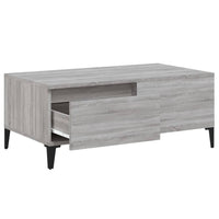 Tavolino Salotto Grigio Sonoma 90x50x36,5 cm Legno Multistrato 821122
