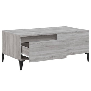 Tavolino Salotto Grigio Sonoma 90x50x36,5 cm Legno Multistrato