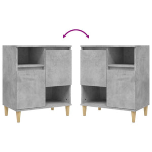 Credenza cassettiera mobile contenitore organizer cucina soggiorno salotto 60 x 35 x 70 cm legno ingegnerizzato grigio 02_0031983