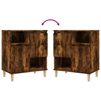 Credenza Rovere Fumo 60x35x70 cm in Legno Multistrato 821145