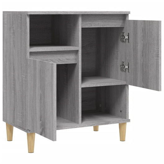Credenza cassettiera mobile contenitore organizer cucina soggiorno salotto sonoma 60 x 35 x 70 cm legno ingegnerizzato grigio 02_0036412