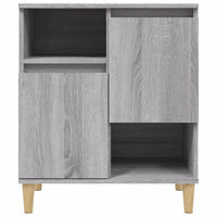 Credenza cassettiera mobile contenitore organizer cucina soggiorno salotto sonoma 60 x 35 x 70 cm legno ingegnerizzato grigio 02_0036412