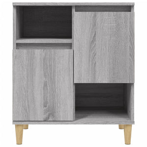 Credenza cassettiera mobile contenitore organizer cucina soggiorno salotto sonoma 60 x 35 x 70 cm legno ingegnerizzato grigio 02_0036412