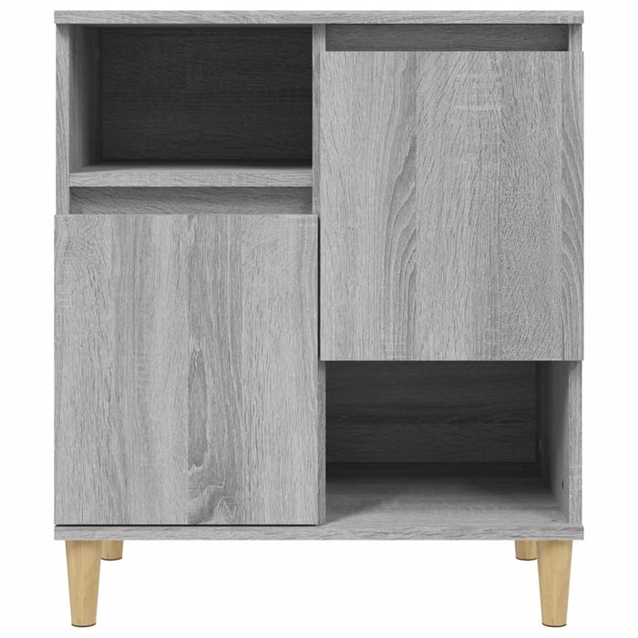 Credenza cassettiera mobile contenitore organizer cucina soggiorno salotto sonoma 60 x 35 x 70 cm legno ingegnerizzato grigio 02_0036412