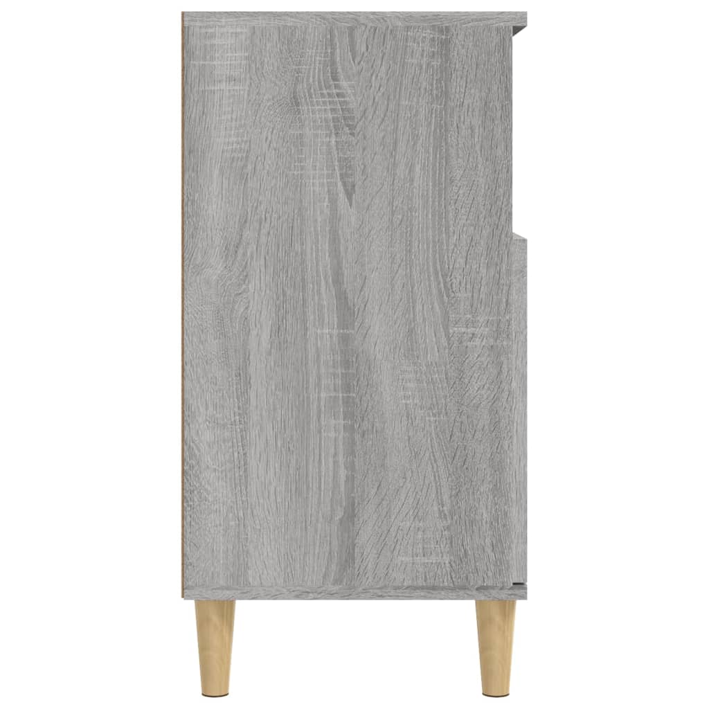 Credenza cassettiera mobile contenitore organizer cucina soggiorno salotto sonoma 60 x 35 x 70 cm legno ingegnerizzato grigio 02_0036412
