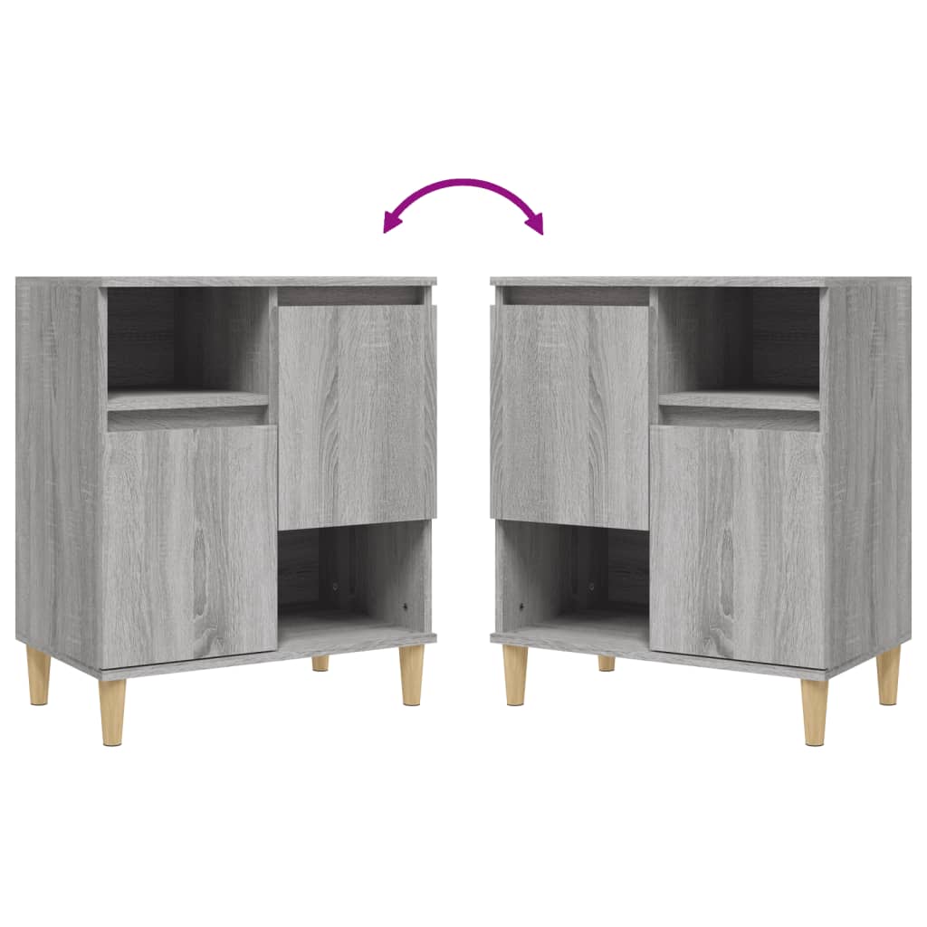 Credenza Grigio Sonoma 60x35x70 cm in Legno Multistrato 821146
