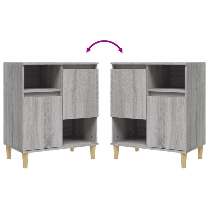 Credenza Grigio Sonoma 60x35x70 cm in Legno Multistrato 821146
