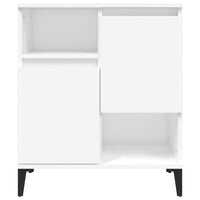 Credenza-Buffet-Armadio da cucina Bianca 60x35x70 cm in Legno Multistrato 489355