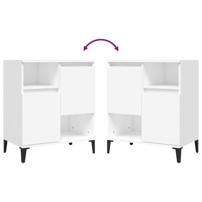 Credenza Bianca 60x35x70 cm in Legno Multistrato 821148