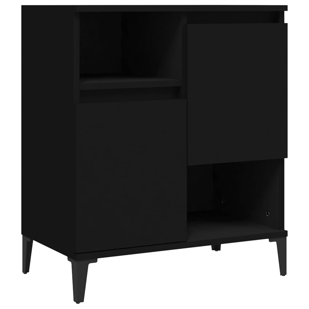 Credenza Nero 60x35x70 cm in Legno Multistratocod mxl 126264