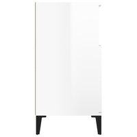 Credenza Bianco Lucido 60x35x70 cm in Legno Multistrato 821150