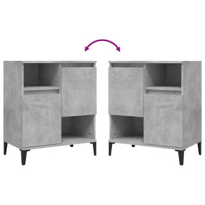 Credenza Grigio Cemento 60x35x70 cm in Legno Multistrato 821152