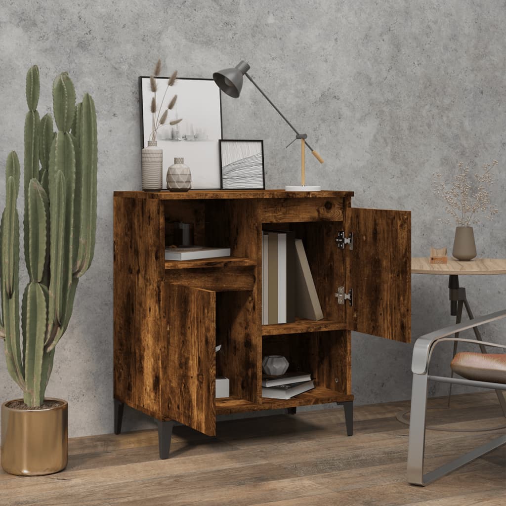 Credenza Rovere Fumo 60x35x70 cm in Legno Multistratocod mxl 103498