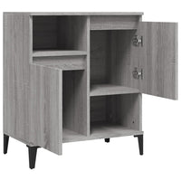 Credenza cassettiera mobile contenitore organizer cucina soggiorno salotto sonoma 60 x 35 x 70 cm legno ingegnerizzato grigio 02_0036398