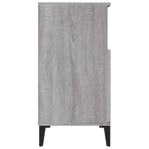 Credenza cassettiera mobile contenitore organizer cucina soggiorno salotto sonoma 60 x 35 x 70 cm legno ingegnerizzato grigio 02_0036398