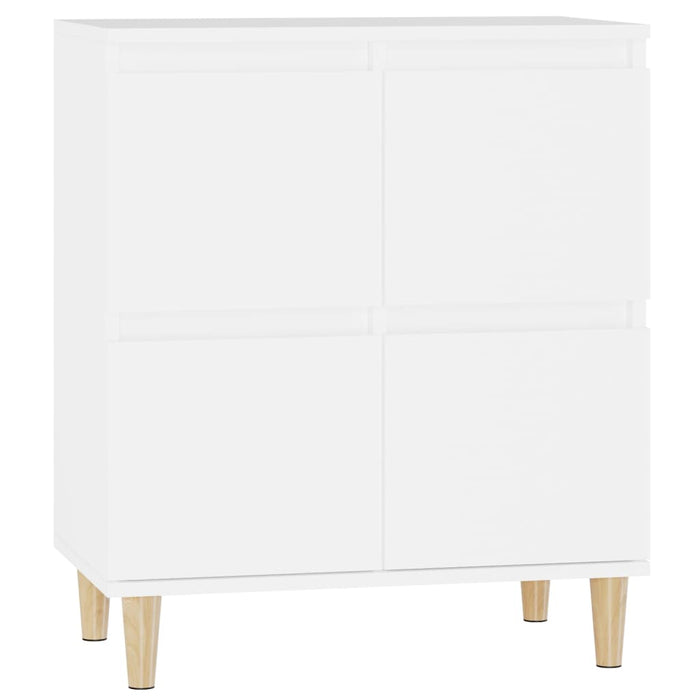 Credenza-Buffet-Armadio da cucina Bianca 60x35x70 cm in Legno Multistrato 110372