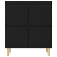 Credenza Nero 60x35x70 cm in Legno Multistrato 821157