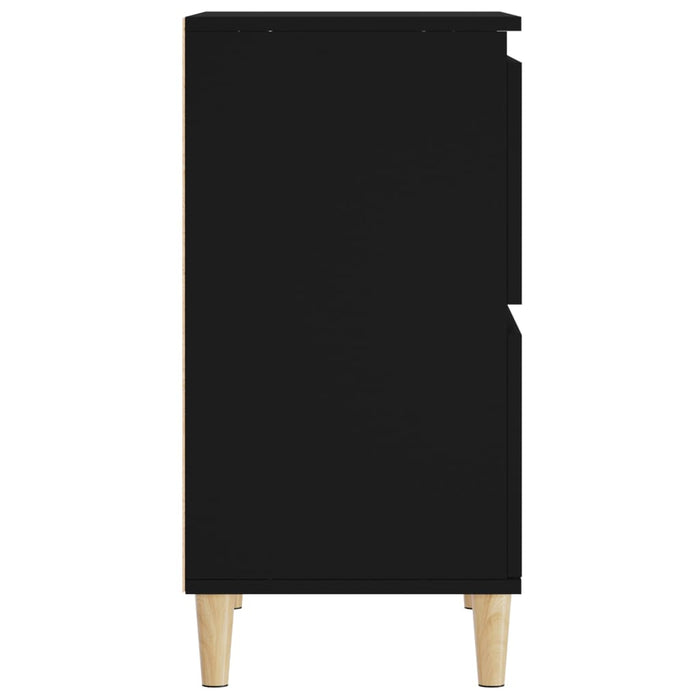 Credenza Nero 60x35x70 cm in Legno Multistrato 821157