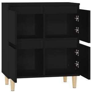 Credenza Nero 60x35x70 cm in Legno Multistrato 821157