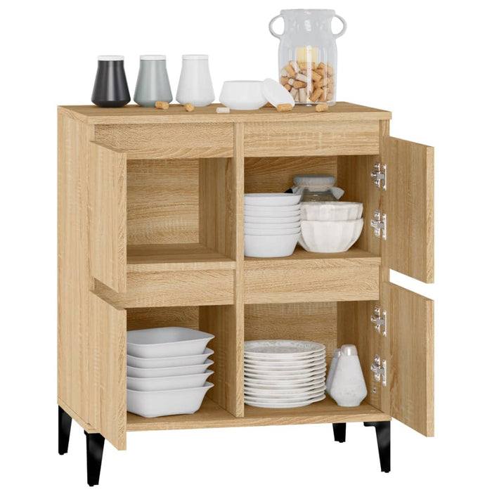 Credenza-Buffet-Armadio da cucina Rovere Sonoma 60x35x70 cm in Legno Multistrato 925281
