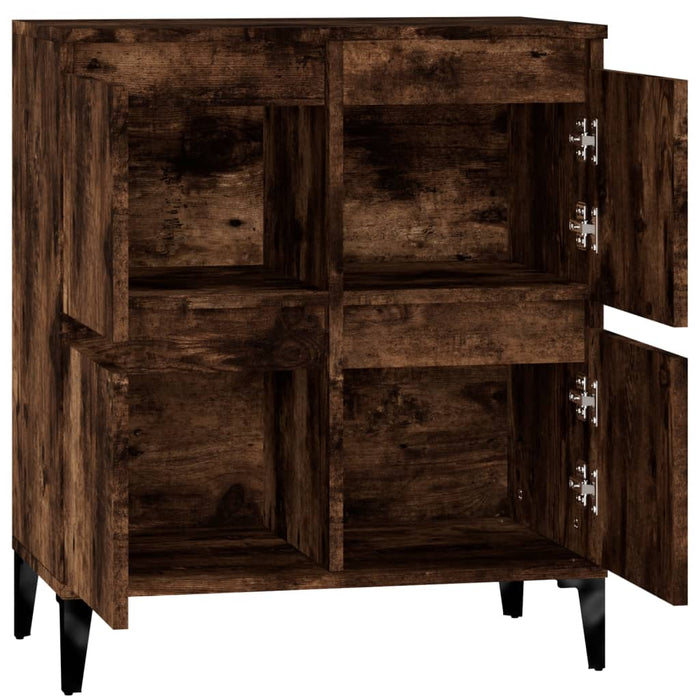 Credenza-Buffet-Armadio da cucina Rovere Fumo 60x35x70 cm in Legno Multistrato 991885