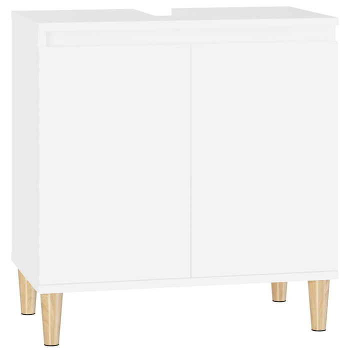 Mobile lavabo sotto il lavabo del bagno 58 x 33 x 60 cm multistrato bianco 02_0006805