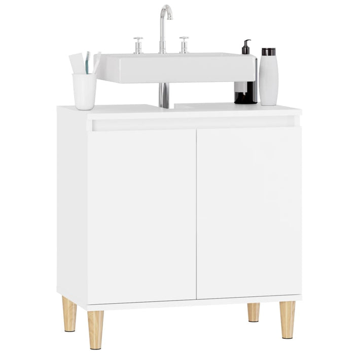 Mobile Lavabo Bianco 58x33x60 cm in Legno Multistrato 821252
