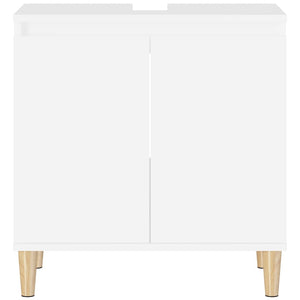 Mobile Lavabo Bianco 58x33x60 cm in Legno Multistrato 821252